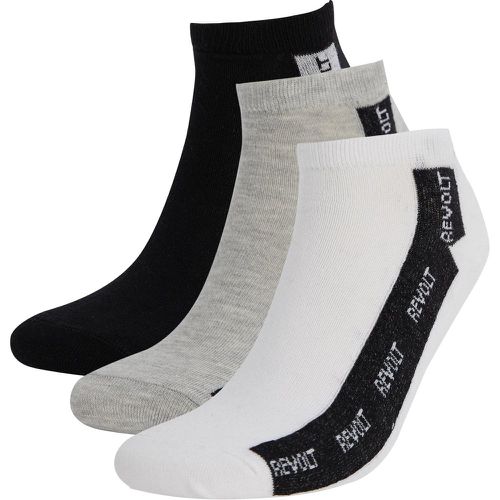 Striped Low-Cut Socks (3 pack) - DeFacto - Modalova