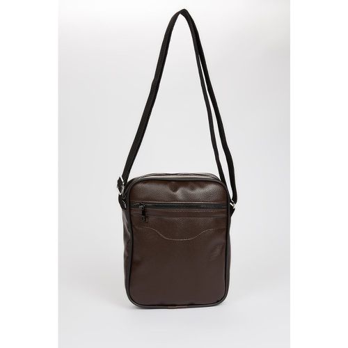 Faux Leather Shoulder Bag - Brown - DeFacto - Modalova