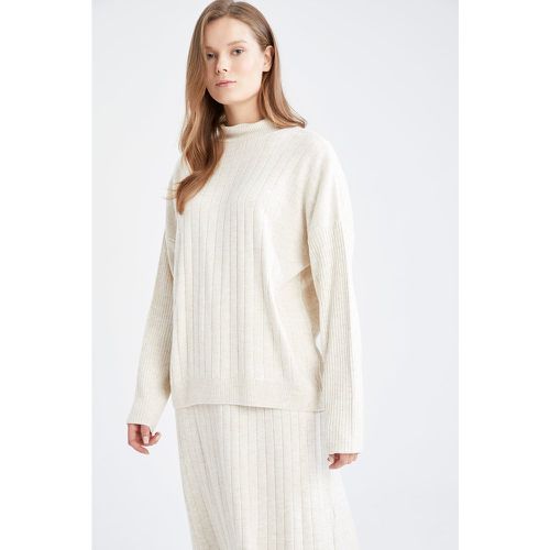 Regular Fit Long Sleeve Knitted Tunic - DeFacto - Modalova