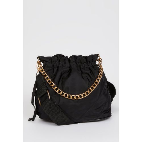 Faux Leather Shoulder Bag With Chain Detail - DeFacto - Modalova
