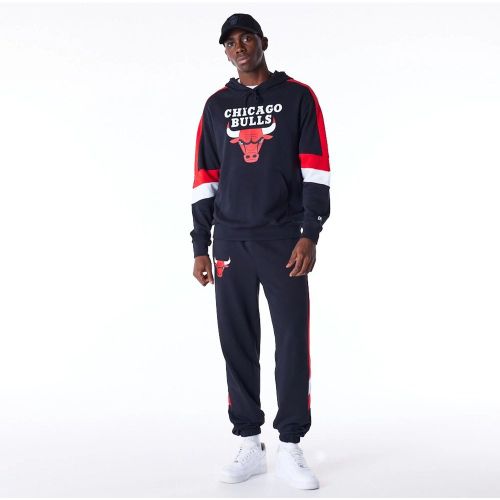Chicago Bulls Colour Block Black Pullover Hoodie unisex - New Era Cap - Modalova