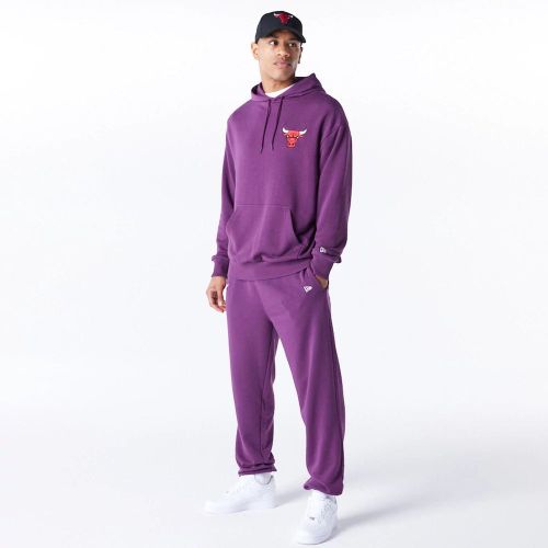 Chicago Bulls League Essential Dark Purple Oversized Pullover Hoodie unisex - New Era Cap - Modalova