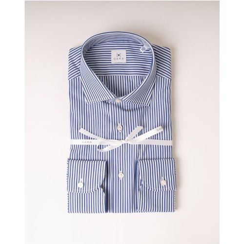 Camicia Bastoncino Cotone Blu - Gama - Modalova
