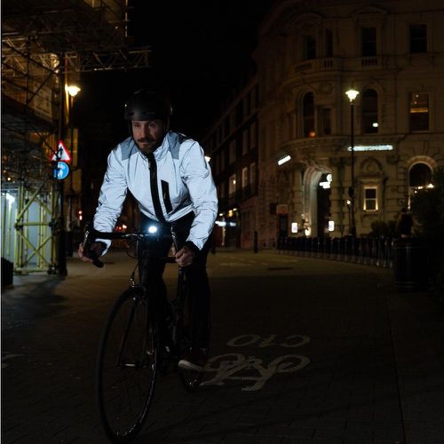 Men's City Commuter Reflective Cycling Jacket + Cycling Gloves Bundle - Proviz - Modalova