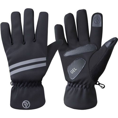 Black Reflective Waterproof Gloves - Proviz - Modalova