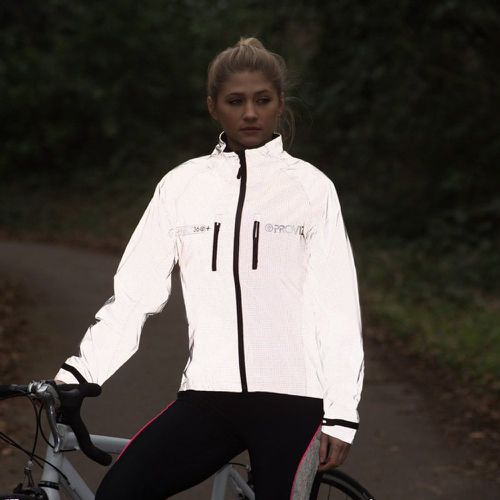 Womens' Reflective Cycling Jacket + Cycling Gloves Bundle - Proviz - Modalova