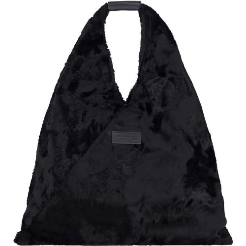 Borsa tote media con pellicia faux "Japanese" - MM6 Maison Margiela - Modalova