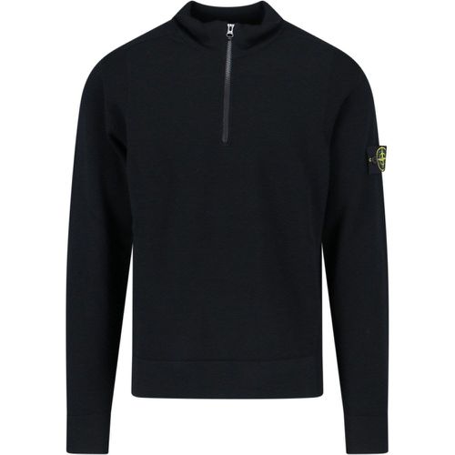 Cardigan girocollo logo - Stone Island - Modalova