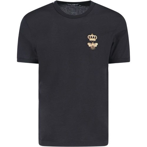 T-shirt ricamo - Dolce & Gabbana - Modalova