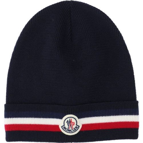 Berretto logo "Tricolore" - Moncler - Modalova