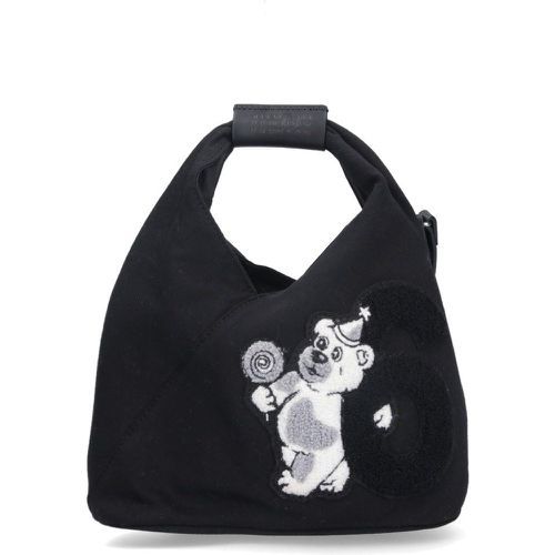 Borsa a spalla dettaglio patch - MM6 Maison Margiela - Modalova