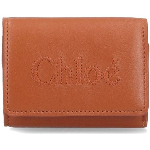 Portafoglio tri-fold mini "Sense" - Chloé - Modalova