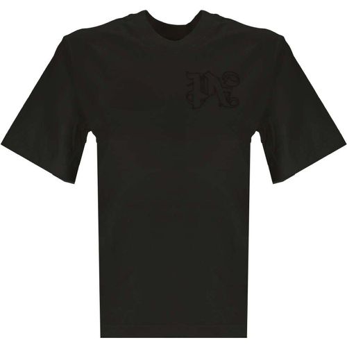 T-shirt con logo nera - Palm Angels - Modalova