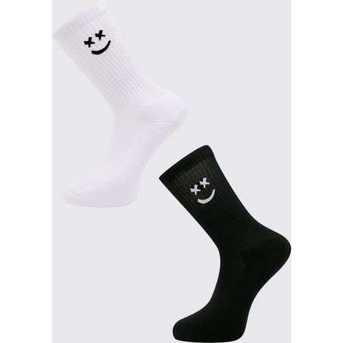 Pack De 2 Pares De Calcetines Con Caras - boohoo - Modalova