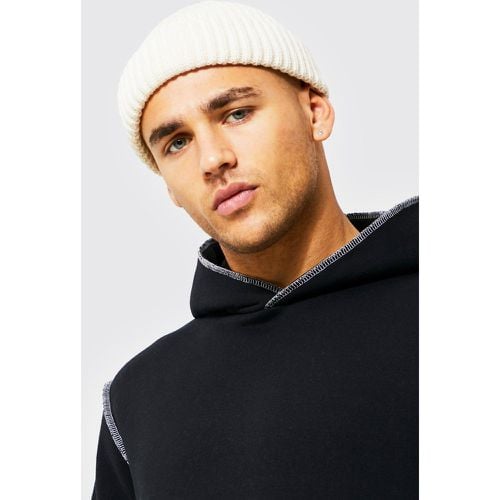 Berretto Beanie micro a coste - boohoo - Modalova