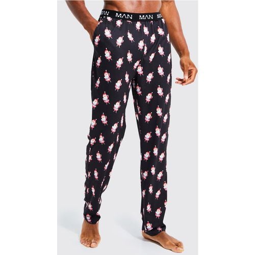 Novità - Pantaloni tuta di Loungewear da uomo con Santa Claus - boohoo - Modalova