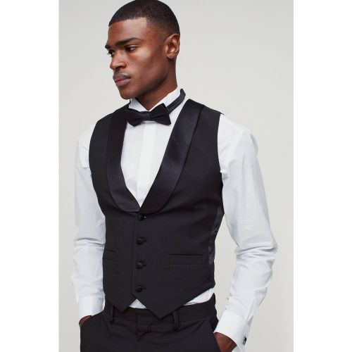 Chaleco De Esmoquin Ajustado, Negro - boohoo - Modalova
