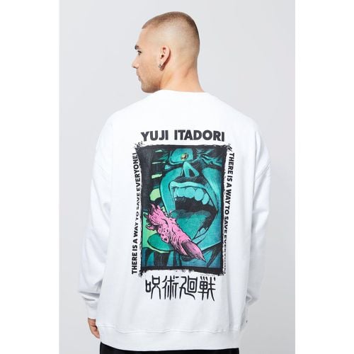 Sudadera Oversize Con Estampado De Jujitsu Kaisen - boohoo - Modalova