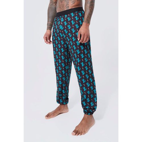 Pantalón Deportivo Para Estar En Casa Con Estampado De Cactus - boohoo - Modalova