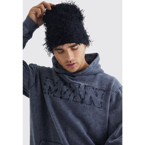 Gorro De Punto Puntilla, Negro - boohoo - Modalova