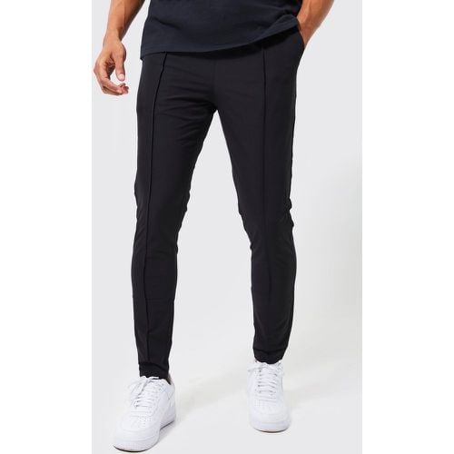 Pantalón Pitillo Elástico Ligero Con Alforza - boohoo - Modalova