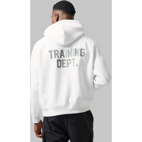 Sudadera Man Active Recta Con Capucha Y Estampado Training Dept - boohoo - Modalova