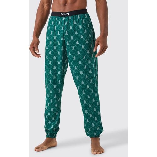 Pantalón Para Estar En Casa Con Estampado De Árbol De Navidad - boohoo - Modalova