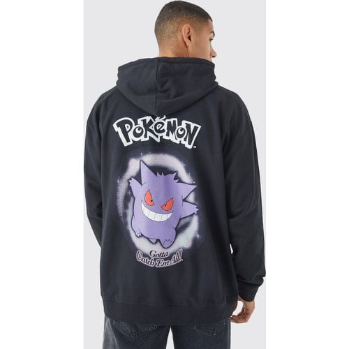 Sudadera Oversize Con Capucha Y Estampado De Pokemon Gengar - boohoo - Modalova