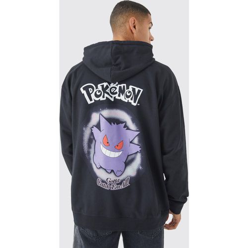 Felpa oversize ufficiale Pokemon Gengar con cappuccio - boohoo - Modalova