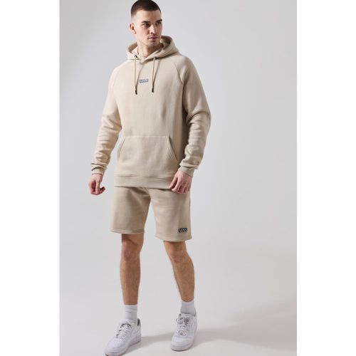 Conjunto Tall Man Active De Gimnasio Con Pantalón Corto Y Sudadera Con Capucha - boohoo - Modalova