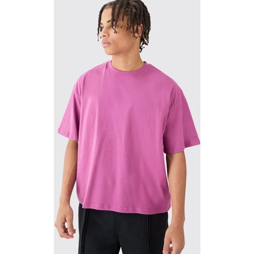 Camiseta Oversize Recta, Pink - boohoo - Modalova