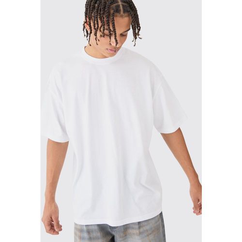 Camiseta Oversize Básica, Blanco - boohoo - Modalova