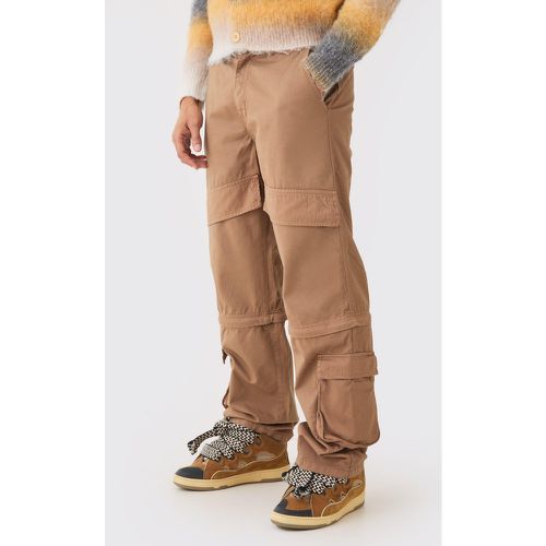 Pantaloni extra comodi con zip in vita fissa - boohoo - Modalova