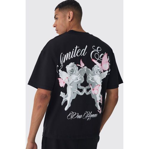 T-shirt oversize Limited Edition con Cupido - boohoo - Modalova