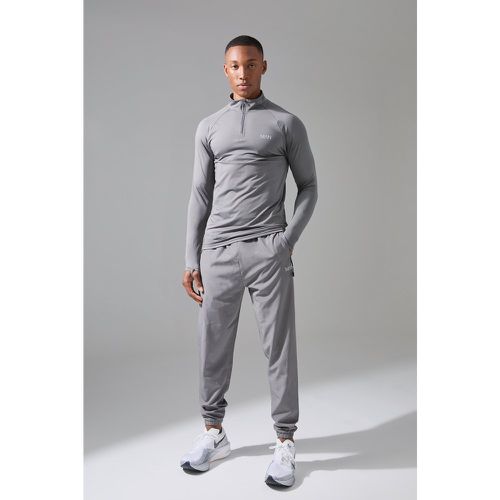 Tuta sportiva lunga Man Active con zip corta - boohoo - Modalova