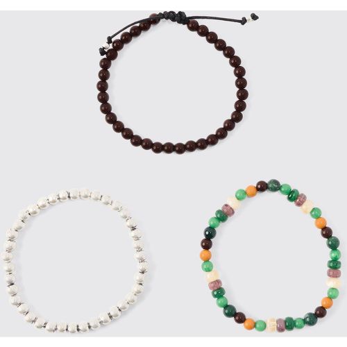 Bracciali con perline - set di 3 paia - boohoo - Modalova