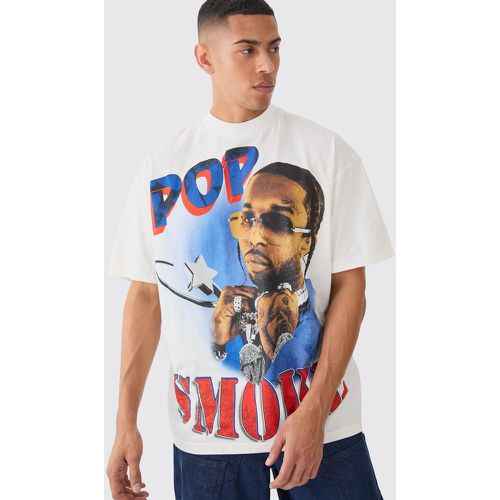 Camiseta Oversize Con Estampado De Pop Smoke - boohoo - Modalova