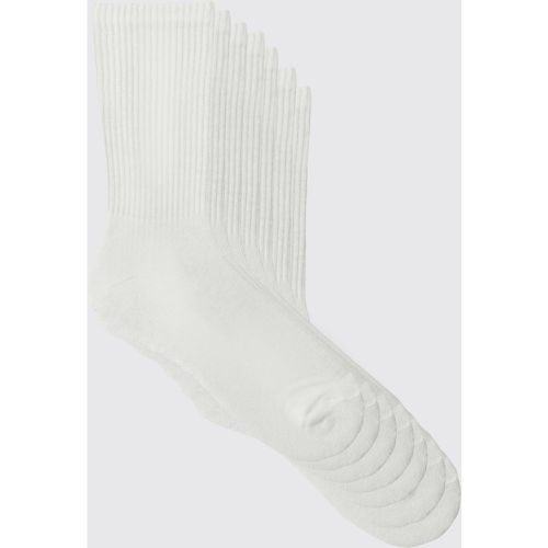 Pack Plain Sport Socks, Blanco - boohoo - Modalova