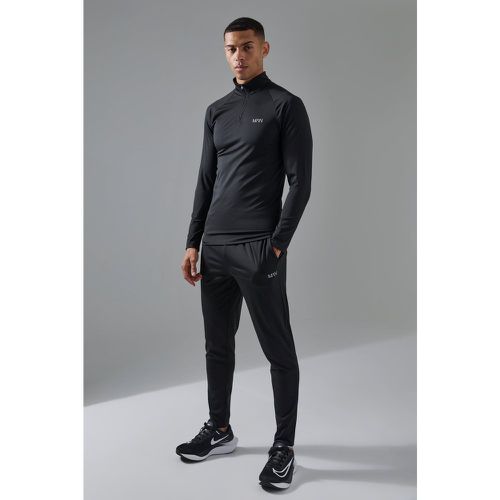 Tuta sportiva Man Active Gym con zip corta - boohoo - Modalova