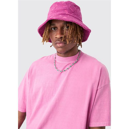 Cappello da pescatore in spugna rosa - boohoo - Modalova