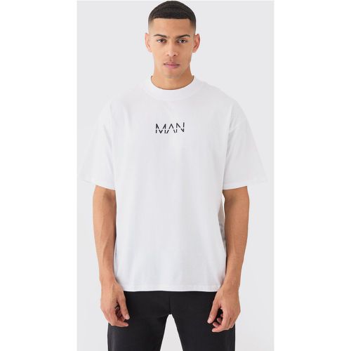 Camiseta Man Básica Oversize Con Cuello Extendido - boohoo - Modalova