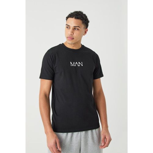 Man Dash Slim Fit T-Shirt, Negro - boohoo - Modalova