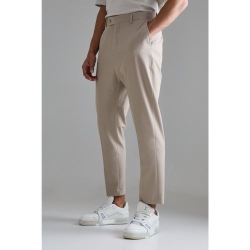 Pantaloni affusolati a vita alta in Stretch 4 Way - boohoo - Modalova