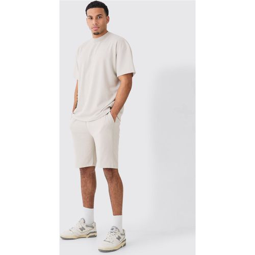 Pantalón Corto Y Camiseta Oversize Súper Gruesa Premium - boohoo - Modalova
