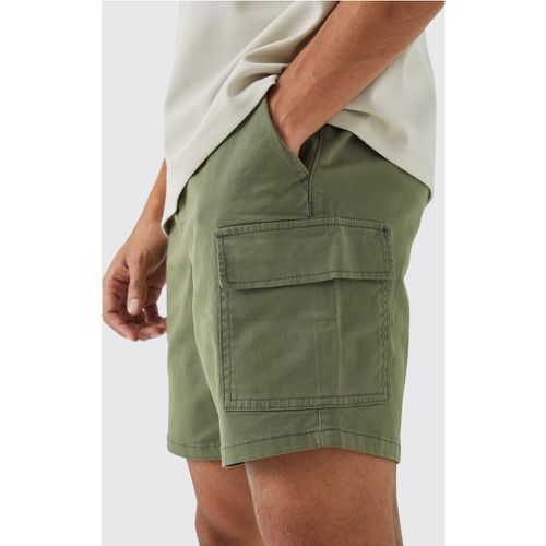 Slim Fit Cargo Shorts, Verde - boohoo - Modalova