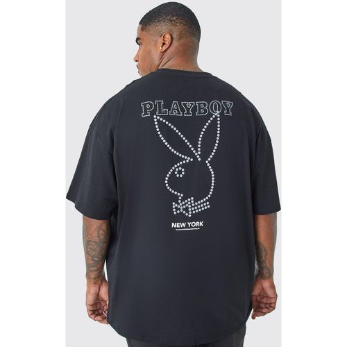 Camiseta Plus Con Estampado De Playboy E Incrustaciones - boohoo - Modalova