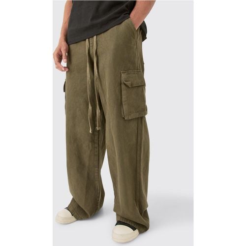 Pantaloni Cargo extra comodi color kaki - boohoo - Modalova