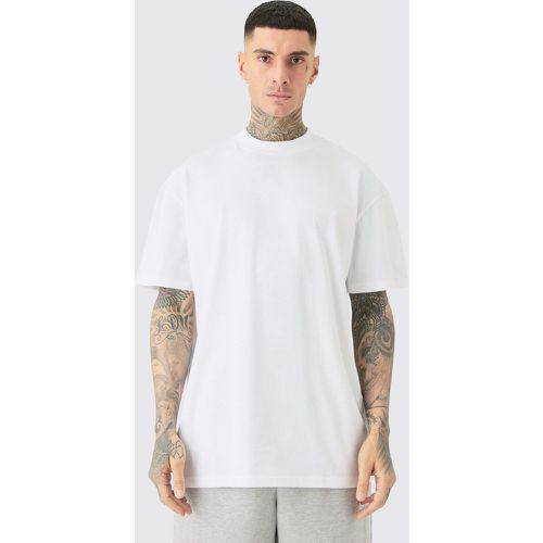 T-shirt Tall oversize con girocollo esteso - boohoo - Modalova