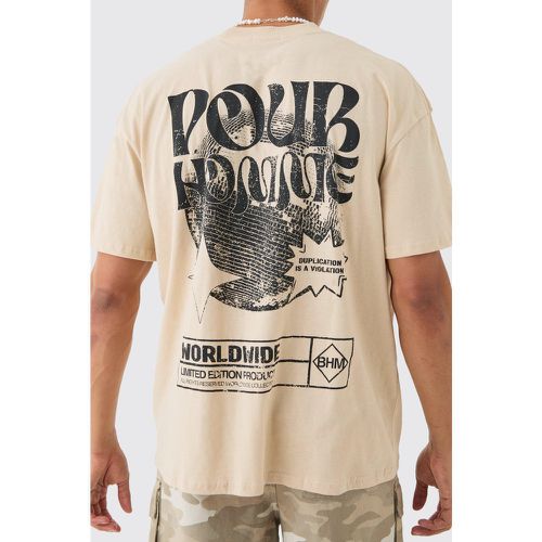 Oversized Pour Homme Disco Print T-Shirt - boohoo - Modalova