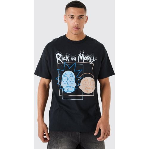 Camiseta Oversize Con Estampado De Rick And Morty - boohoo - Modalova